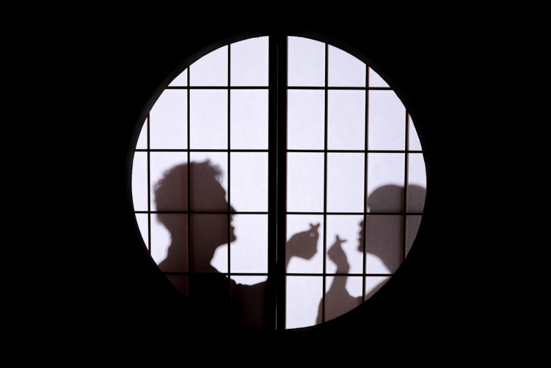 障子を使って・・・