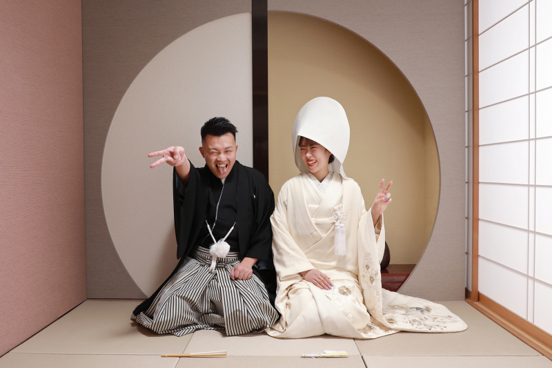 平成ピースで和やかな和装スタイル