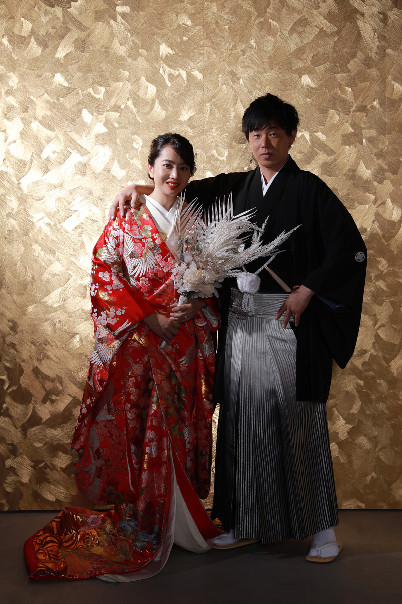 色打掛にお色直し