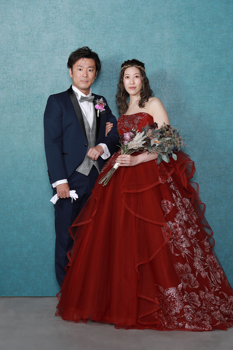 タキシード・カラードレスショット