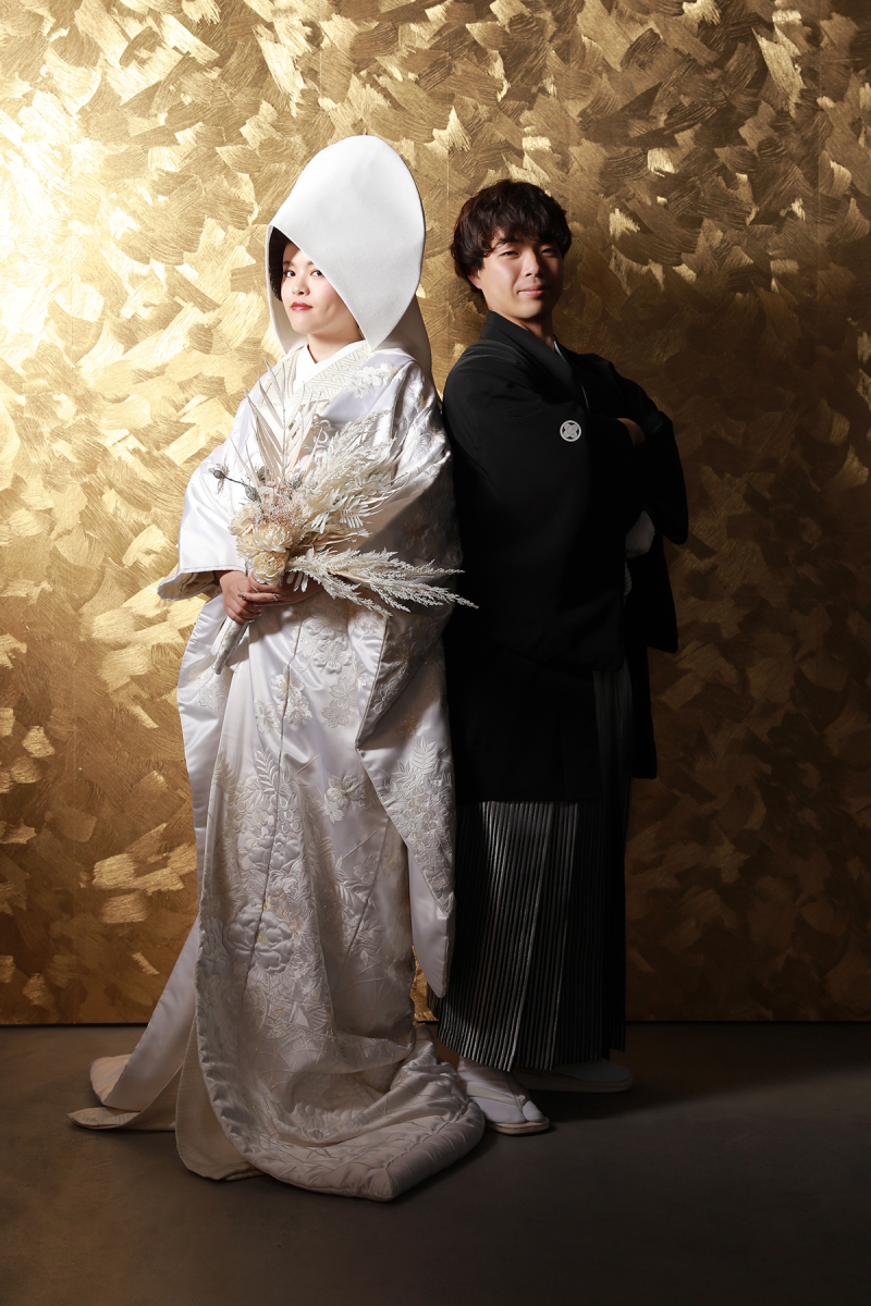 背中合わせショット