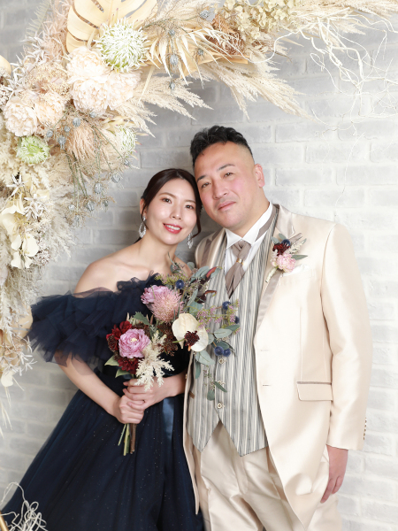 ブーケをさし色に!