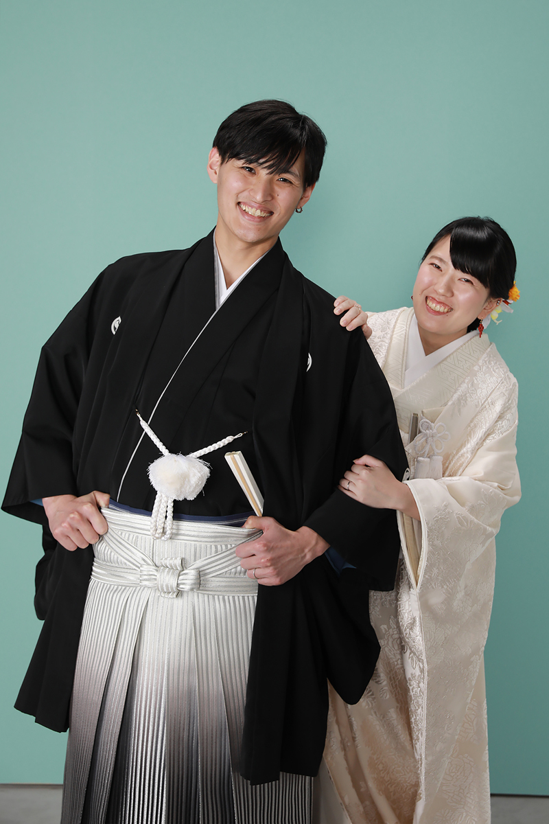 後ろからひょっこり