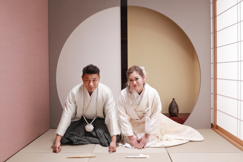 お座りご挨拶ショット