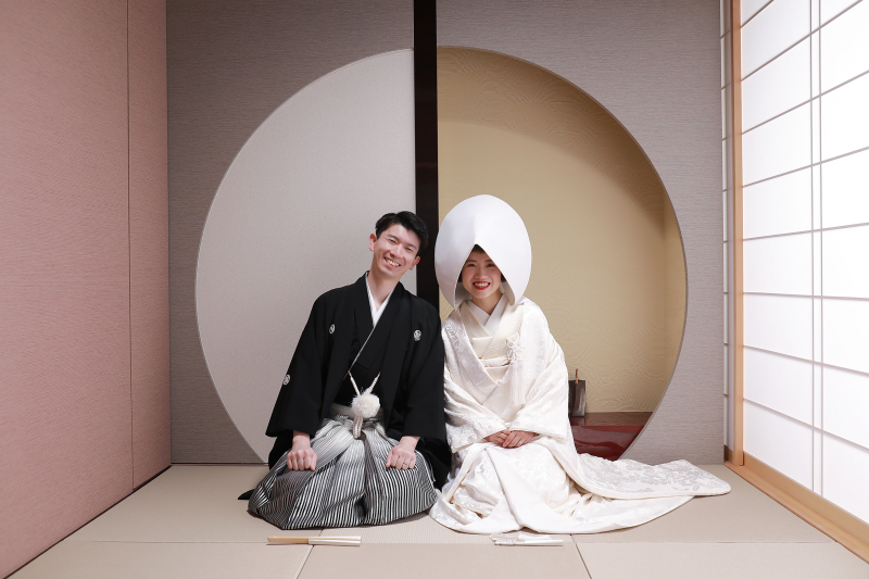 白無垢　和室お座りショット