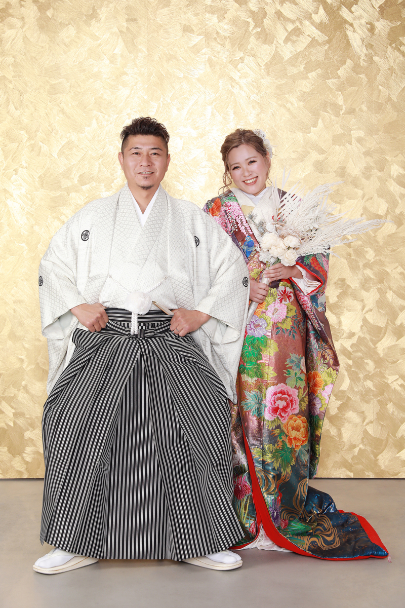 距離を縮めて仲良く背比べ