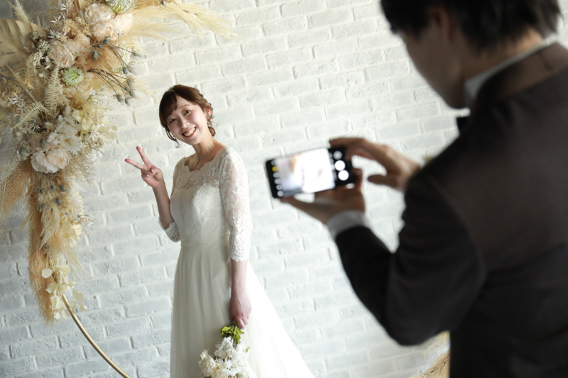スマホでの撮影風景