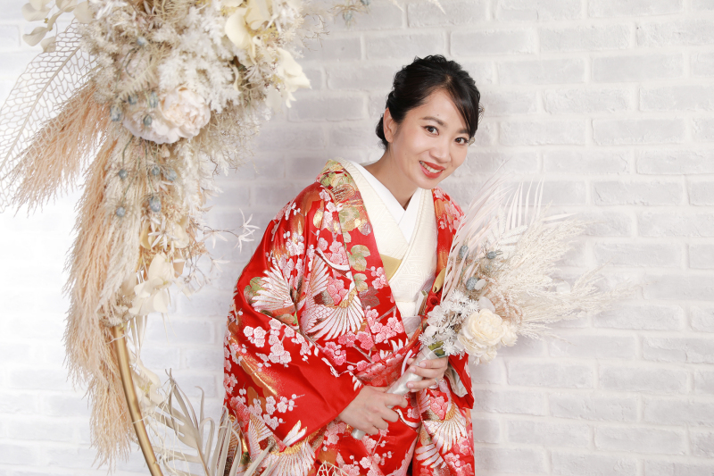 ご新婦様 色打掛ソロショット