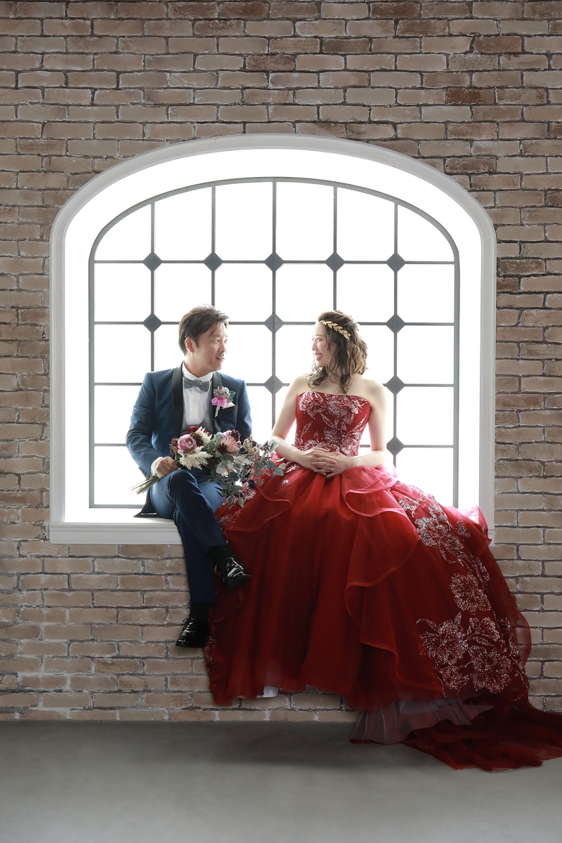 タキシード・カラードレスショット