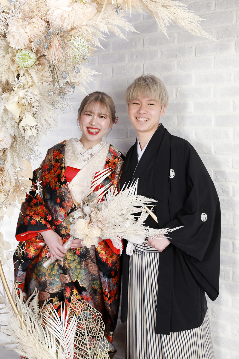 お二人揃って笑顔ショット