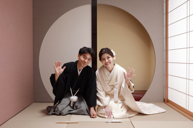 いつも通りの笑顔でおふたりらしく