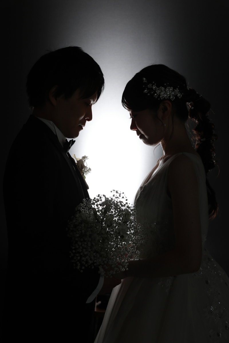 お二人のシルエットショット