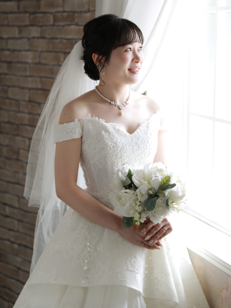 純白な花嫁様ソロショット