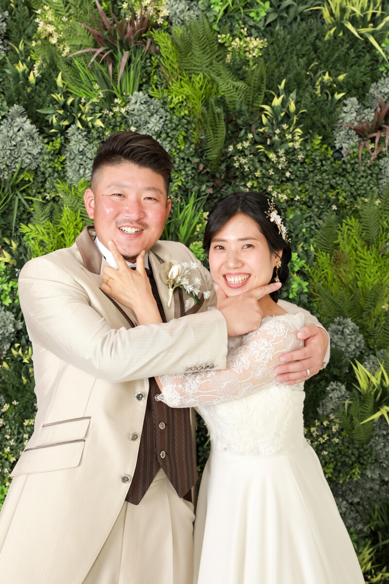 満点の笑顔