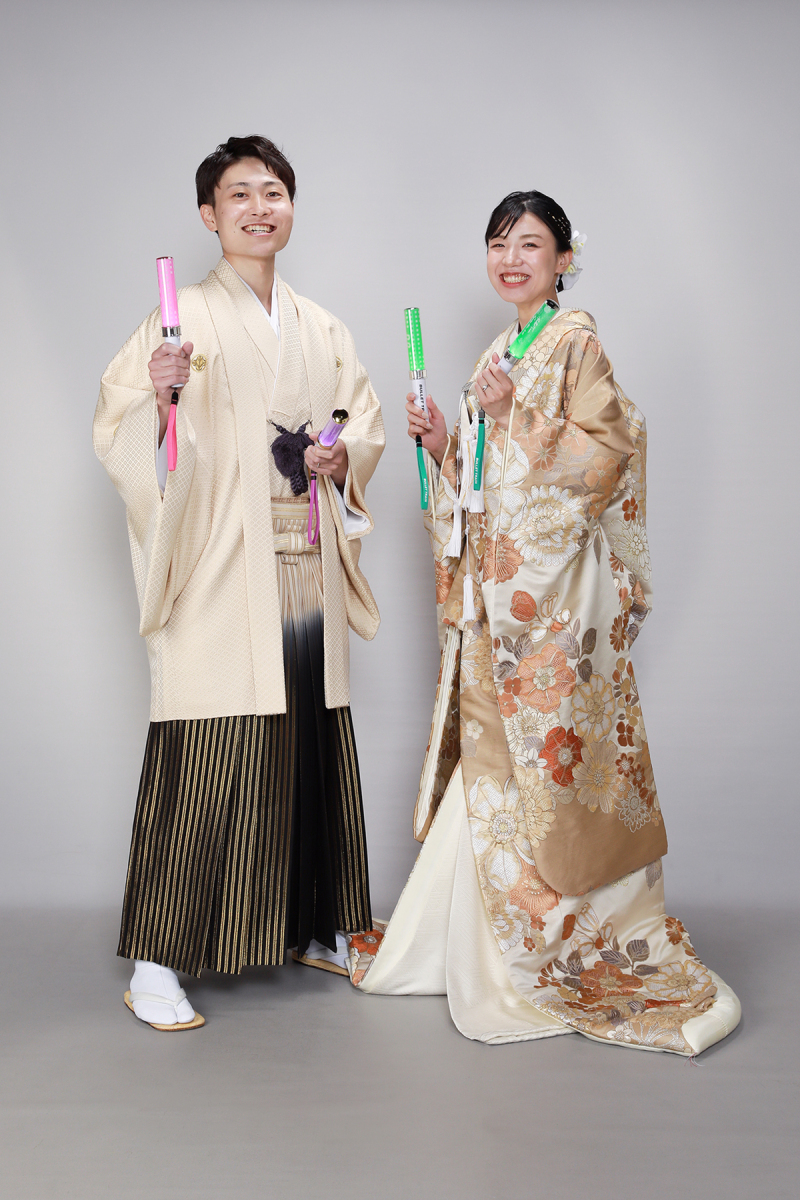 ペンライトを持って撮影！