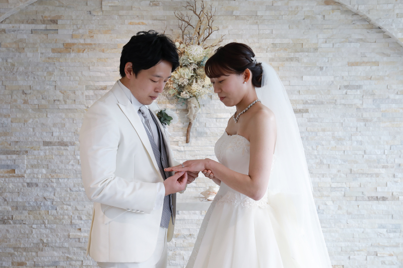 指輪交換ショット