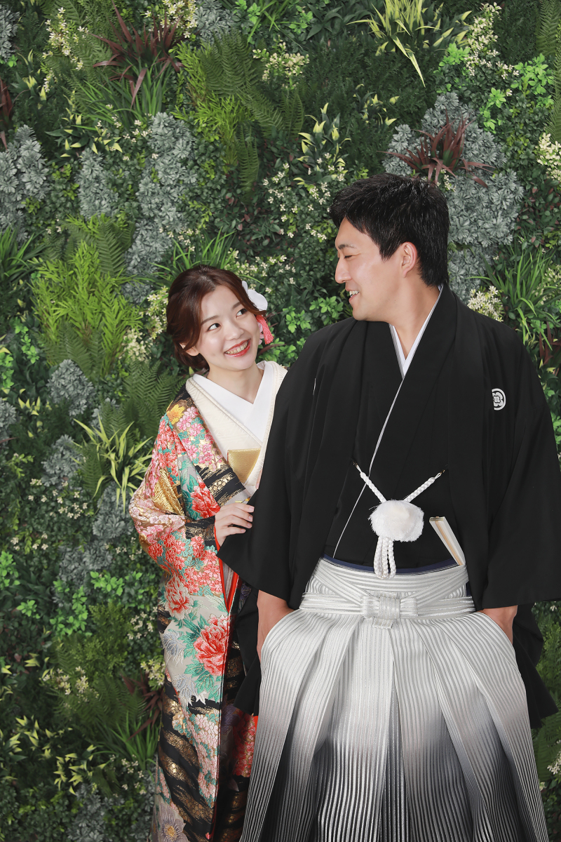 後ろからひょっこりショット