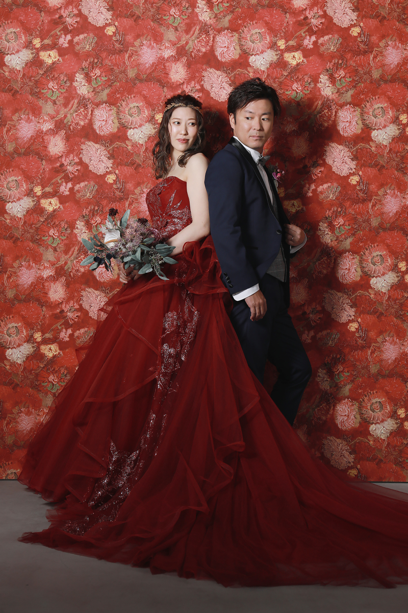 タキシード・カラードレスショット