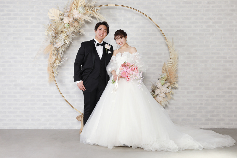 フラワーアーチの王道ショット