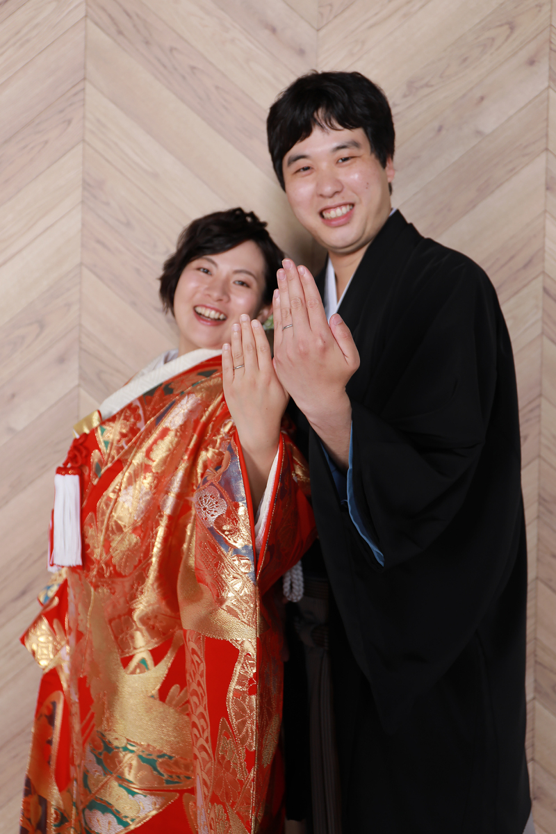 大切なお二人の指輪ショット