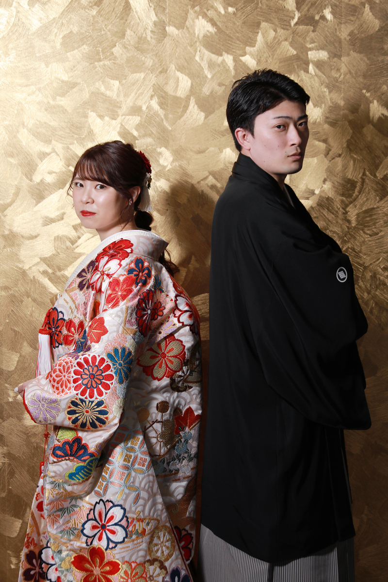 お背中合わせショット