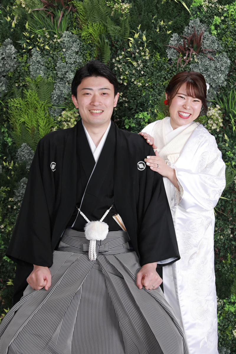 後ろからひょっこりショット