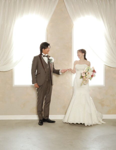 受け取ったブーケと