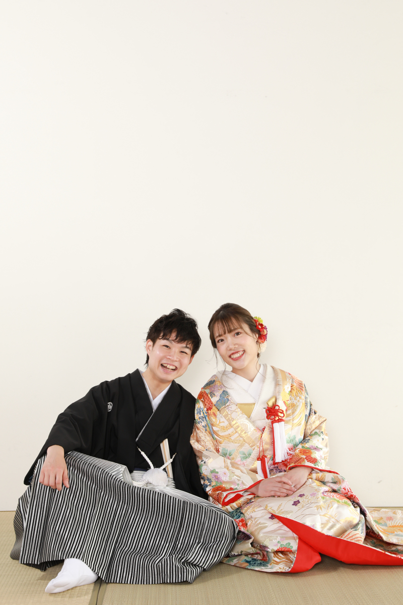 色打掛お座りショット