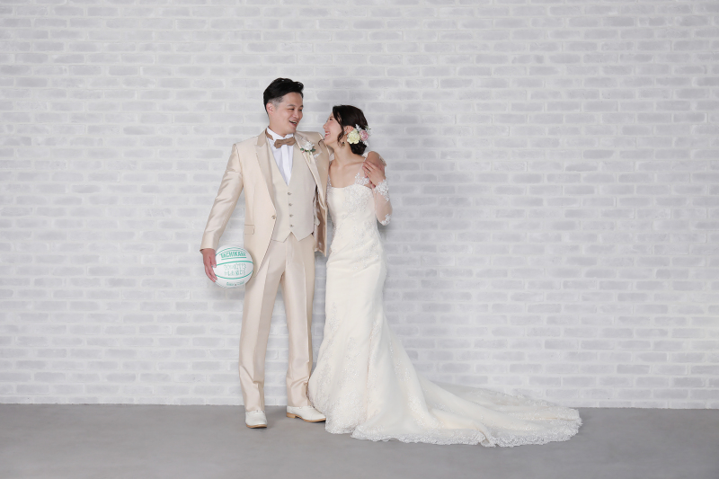 バスケットボールと一緒に