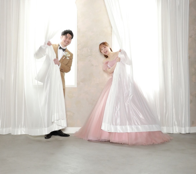 窓おふたりショット