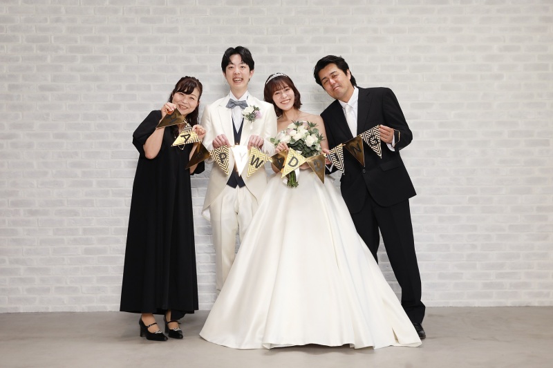 おふたり＆ご新婦様ご両親ショット
