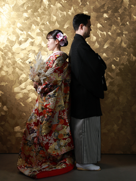 シルエットの美しい背合わせショット!