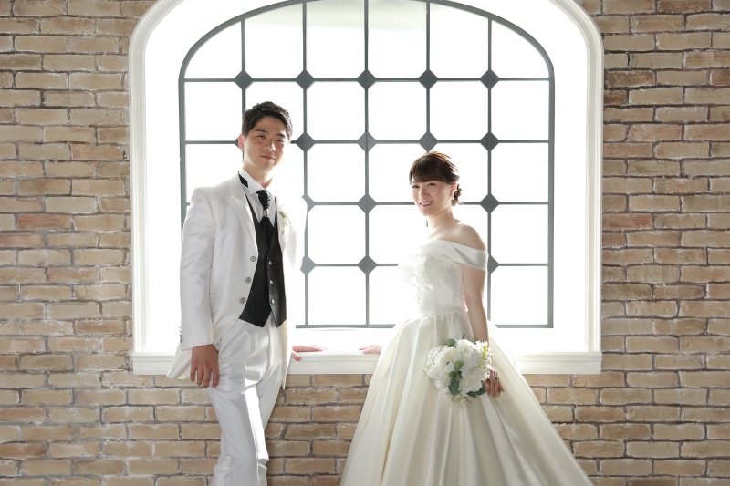 窓おふたりショット