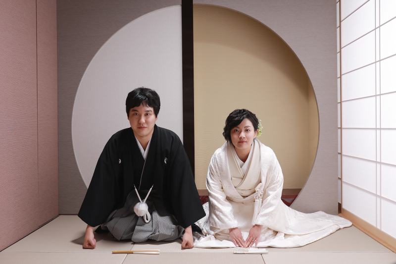 和室でお座り2ショット