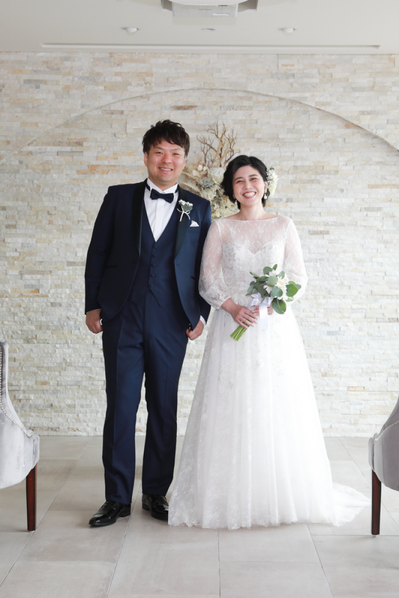 チャペルを背景にした1枚