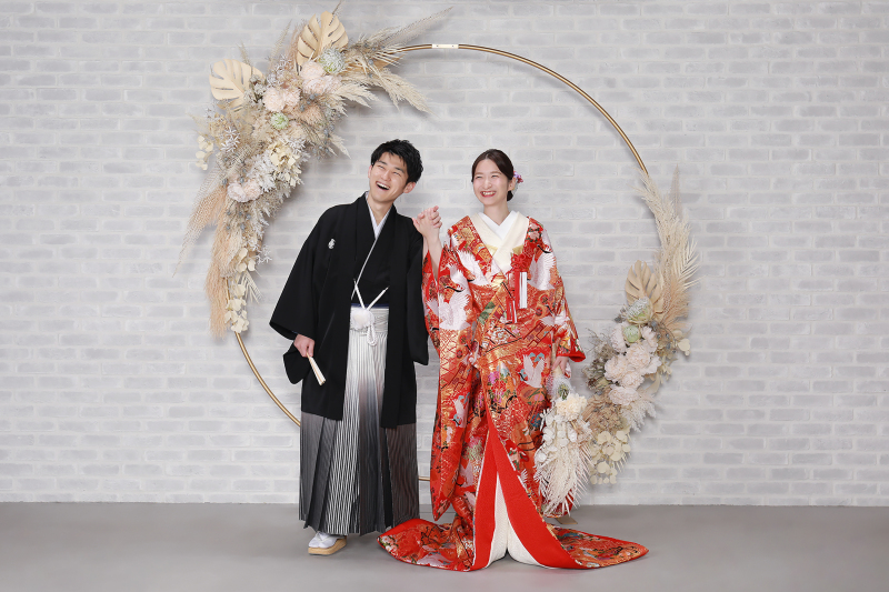 紋服と色打掛ショット