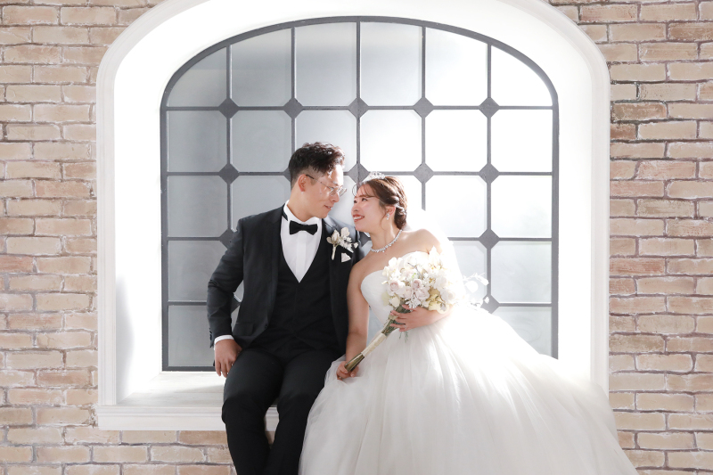 にっこり見つめ合いショット