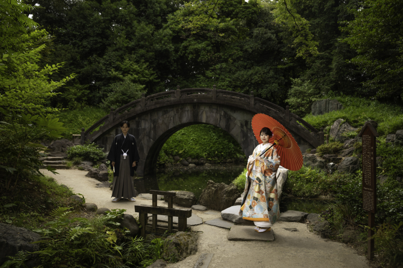 Imagegraph STUDIO_庭園で撮影できる