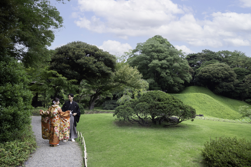 Imagegraph STUDIO_庭園で撮影できる