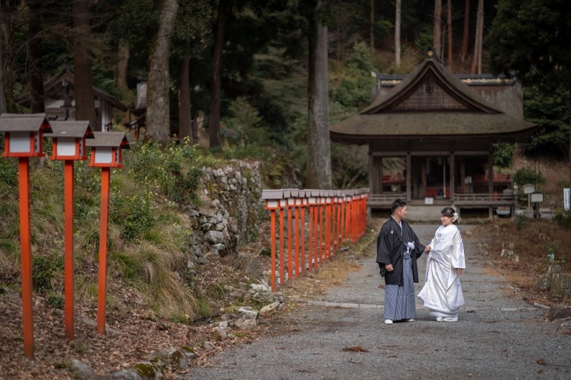 風情のある日吉大社の風景