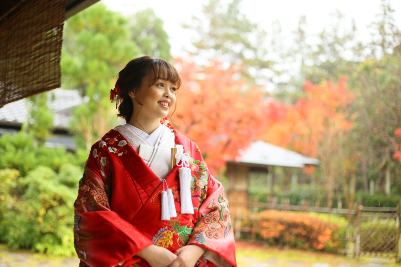 茶室から庭園を見渡して・・・