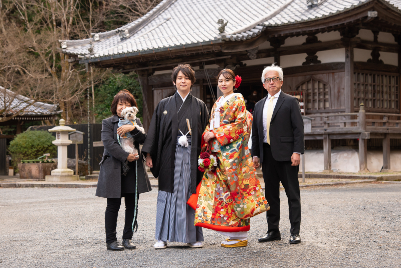 クリスマスイヴフォト・家族ペットと撮影