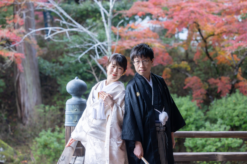 秋の三井寺撮影