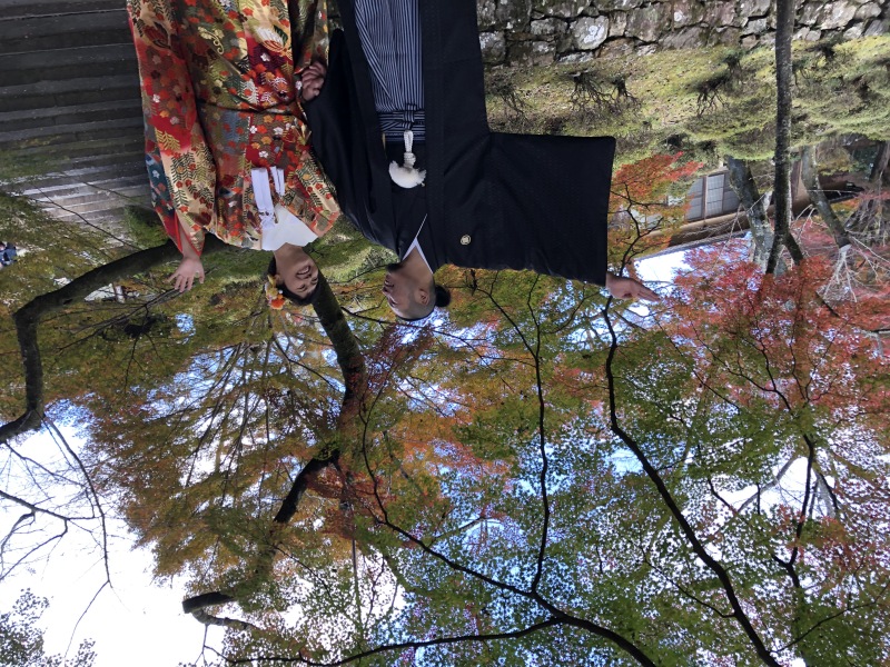 青空を見上げ・・もみじを見上げ・・