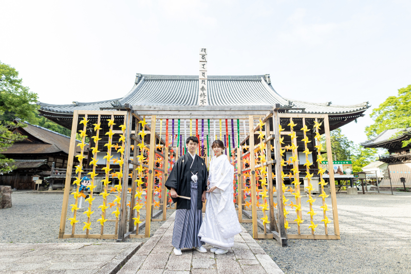 期間限定の風ぐるま通り抜けの前でワンショット