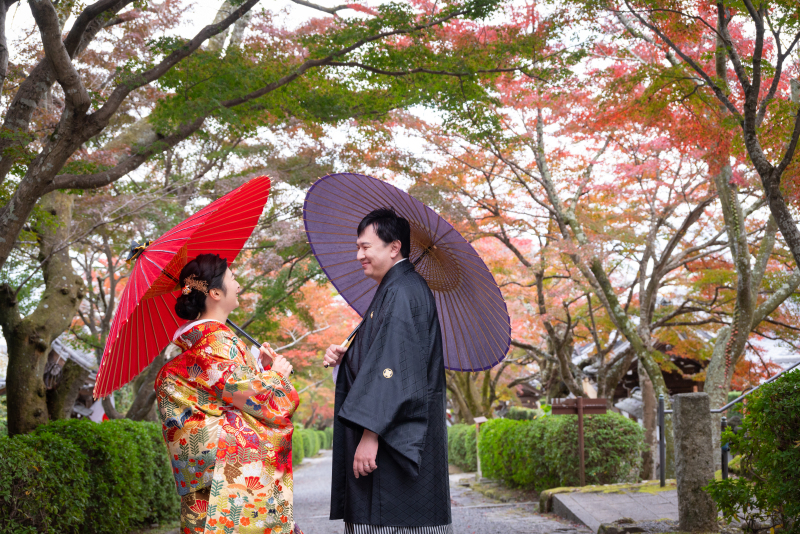 西教寺のメインストリートで