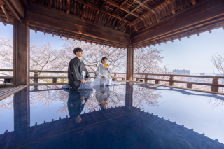 三井寺観月舞台・前撮り