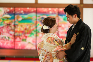 京都隨心院でロケーションフォト