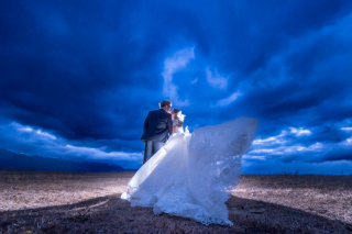 家族とフォトウエディング