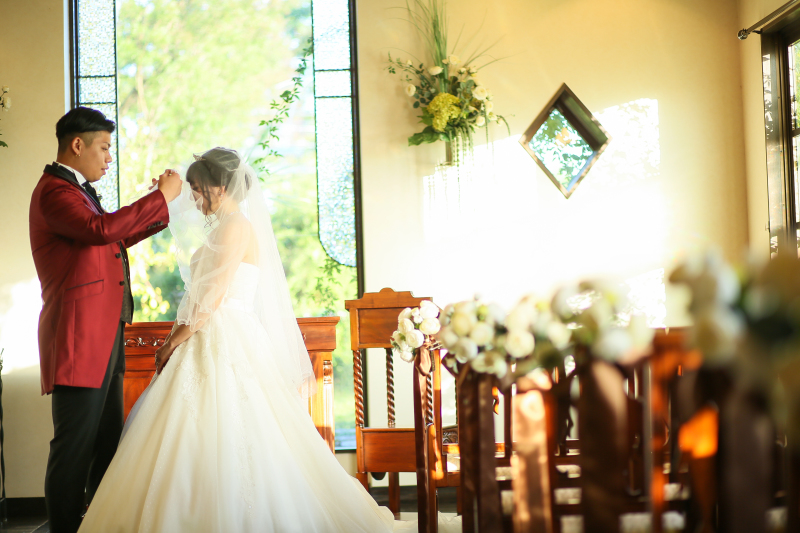 チャペルで愛の誓いです！